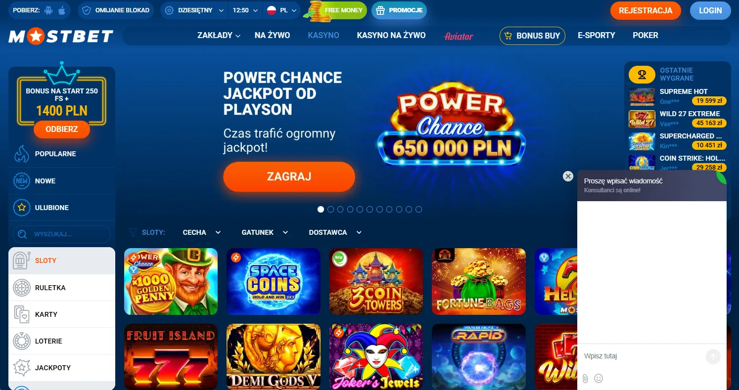 Wsparcie i zaufanie do Mostbet Kasyno